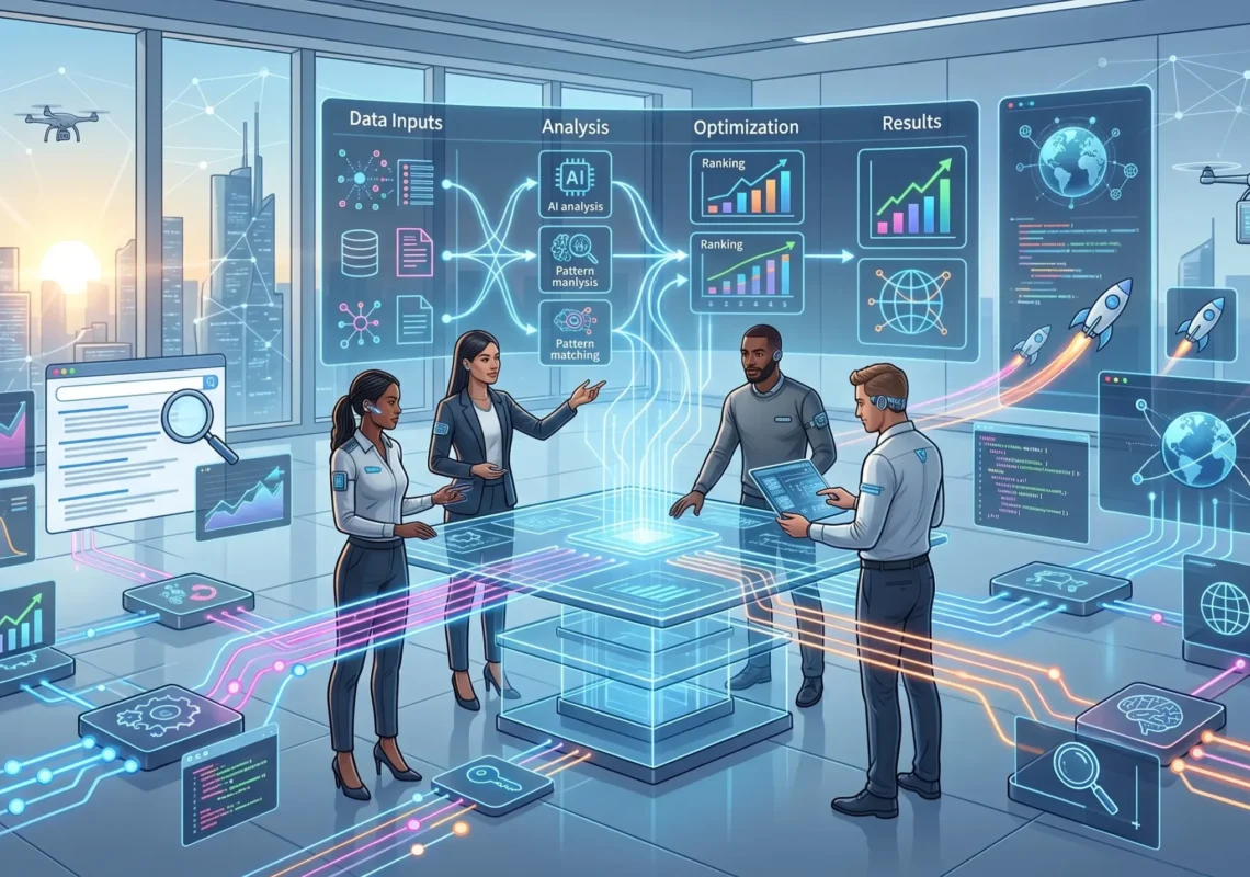 Learn how to build an AI SEO workflow that automates research, content optimization, reporting, and monitoring while keeping human oversight.