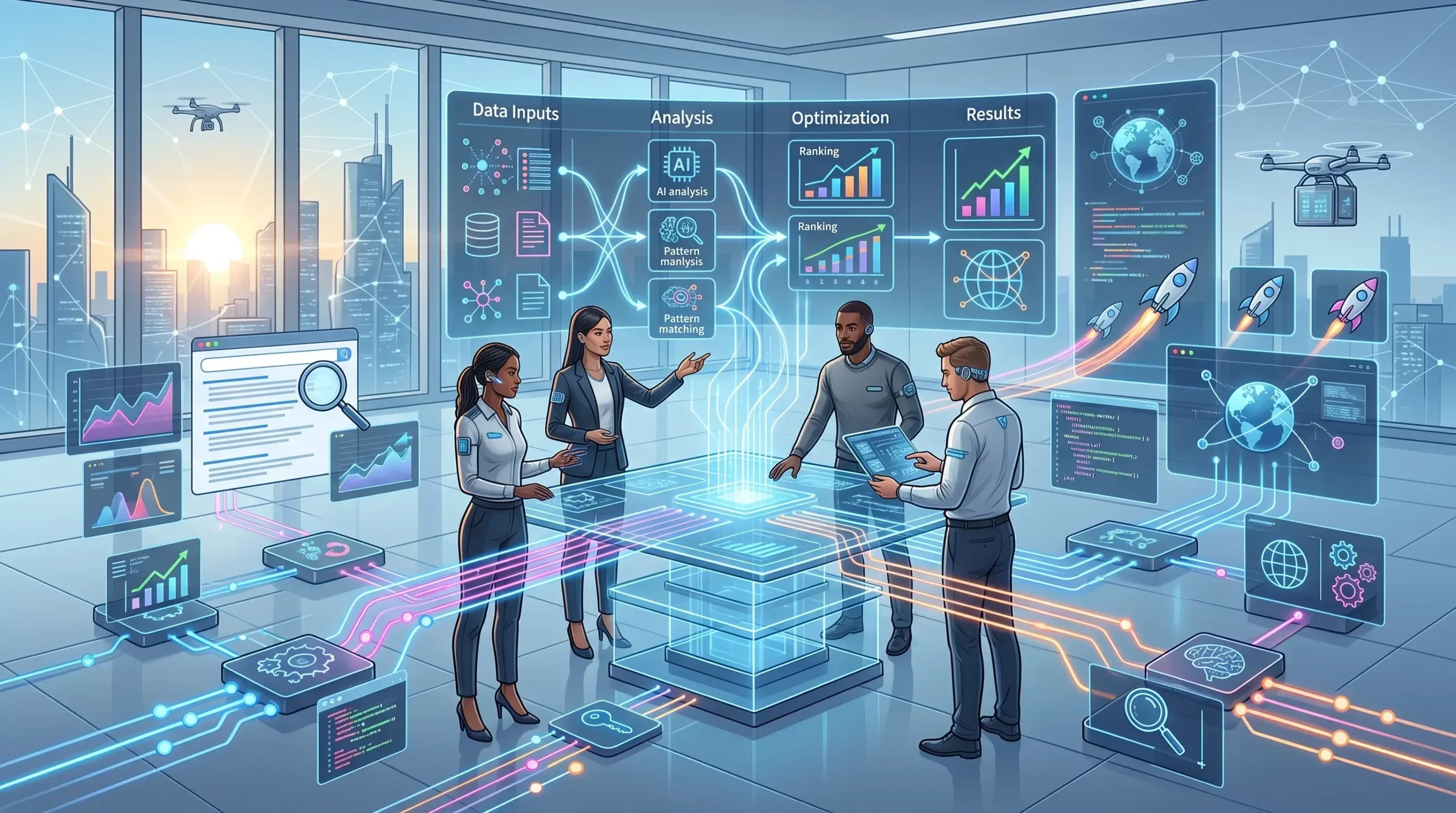Learn how to build an AI SEO workflow that automates research, content optimization, reporting, and monitoring while keeping human oversight.