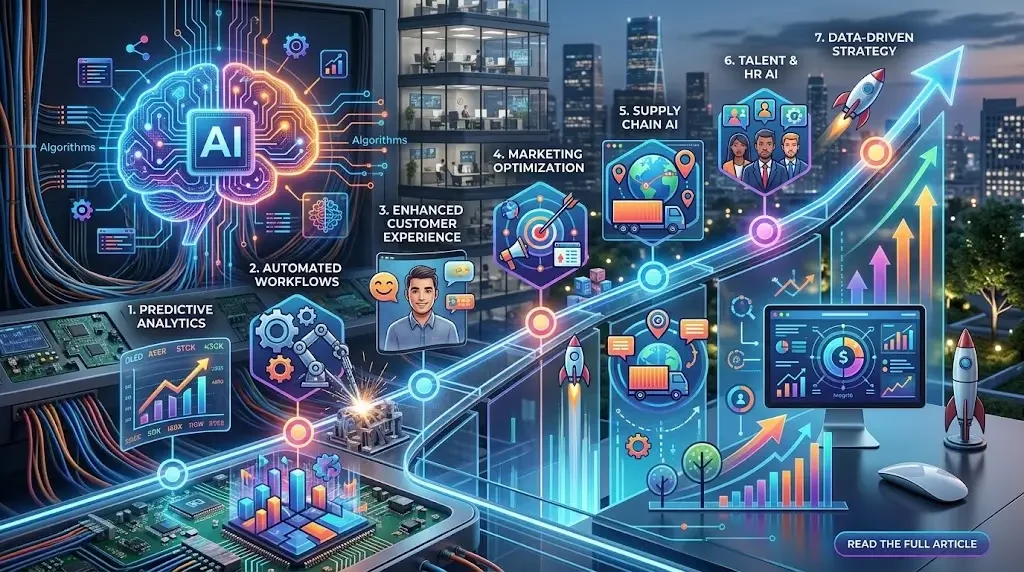 AI business transformation explained: what changes first, how to measure ROI, and real-world lessons to modernize your operations.