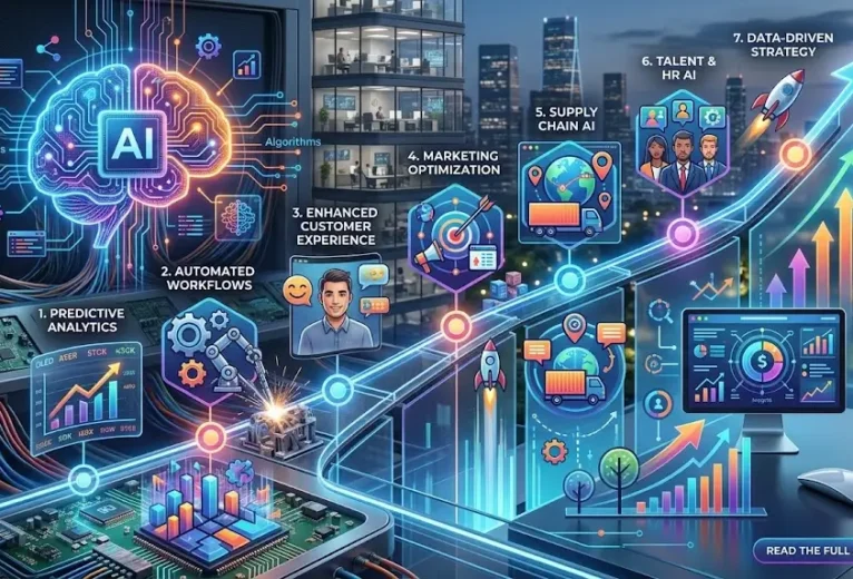 AI business transformation explained: what changes first, how to measure ROI, and real-world lessons to modernize your operations.