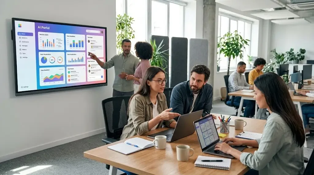 What is a custom AI portal? Learn how it works, how it differs from ChatGPT, and what your team can do inside one.