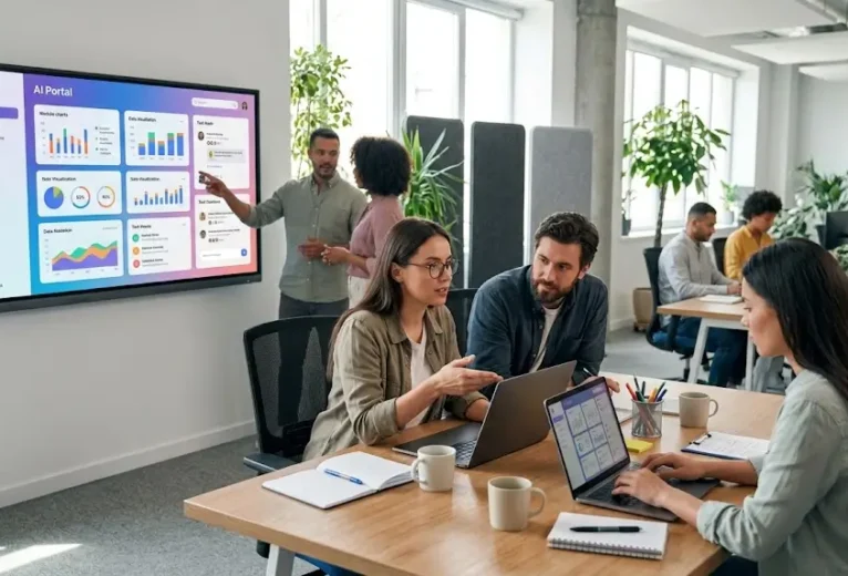 What is a custom AI portal? Learn how it works, how it differs from ChatGPT, and what your team can do inside one.