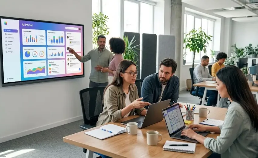 What is a custom AI portal? Learn how it works, how it differs from ChatGPT, and what your team can do inside one.